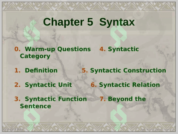 Syntax of English 2