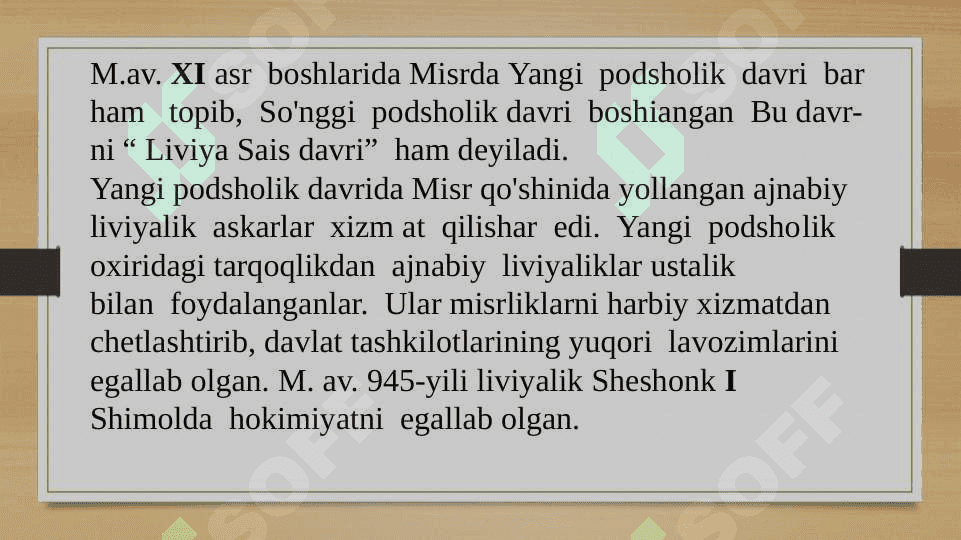 So‘ngi podsholik davrida Misr 3