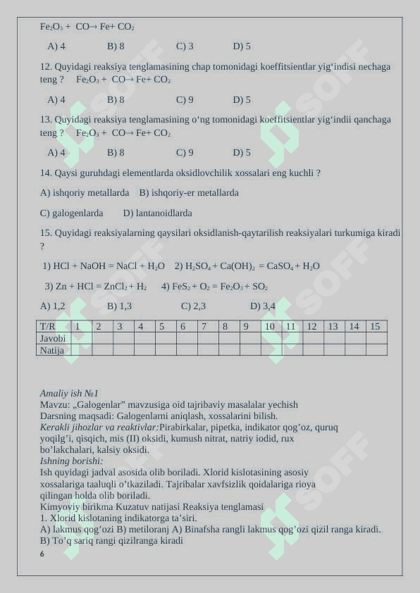 8-sinf kimyo nazorat ishi daftari 2025 6