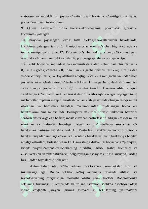Sanoat robotlarining elektr yuritmalari 7
