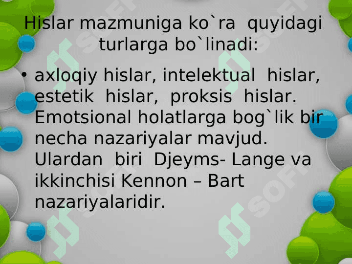 Emotsiya haqida psixologik nazariyalar 8