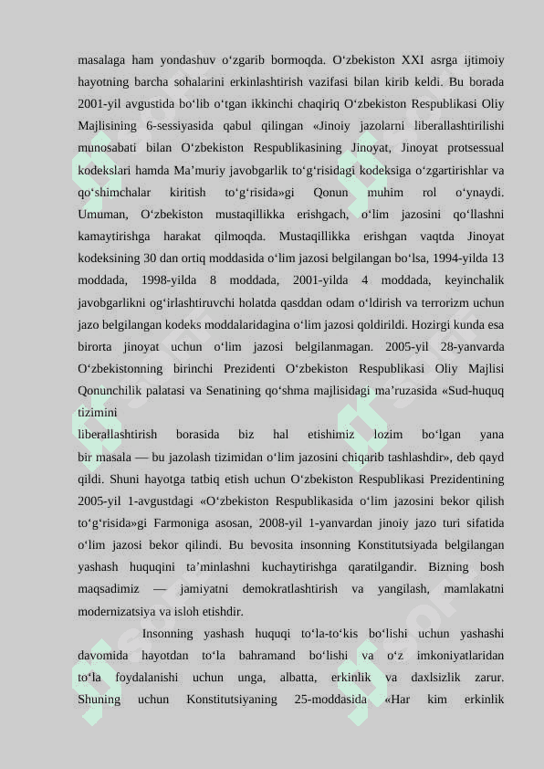 Shaxsiy huquq va erkinliklari 4