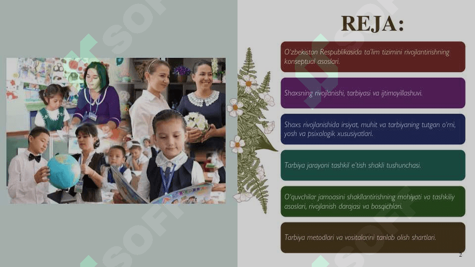 Pedagogika shaxs tarbiyasi va rivojlanishi 2