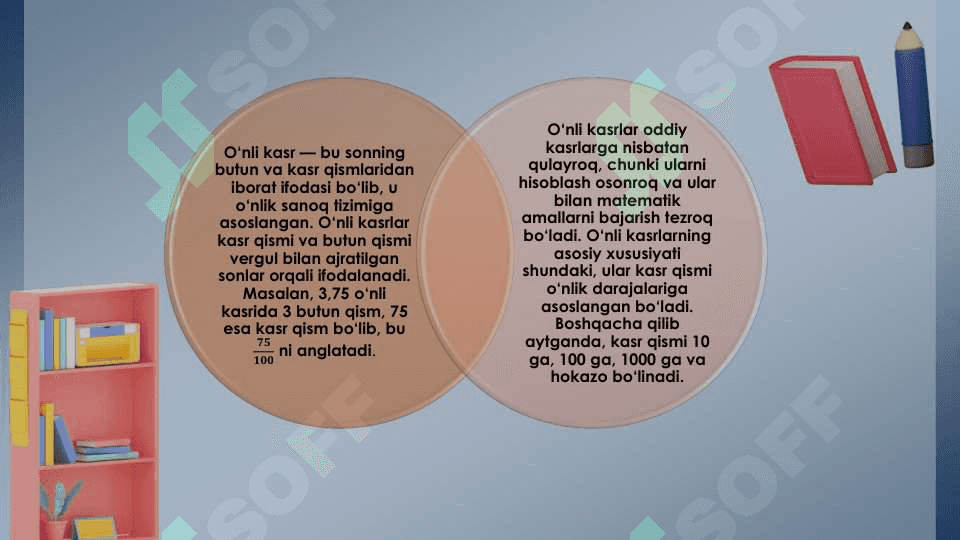 O‘nli kasrlar va ular ustida arifmetik amallarni bajarish algoritmi 5