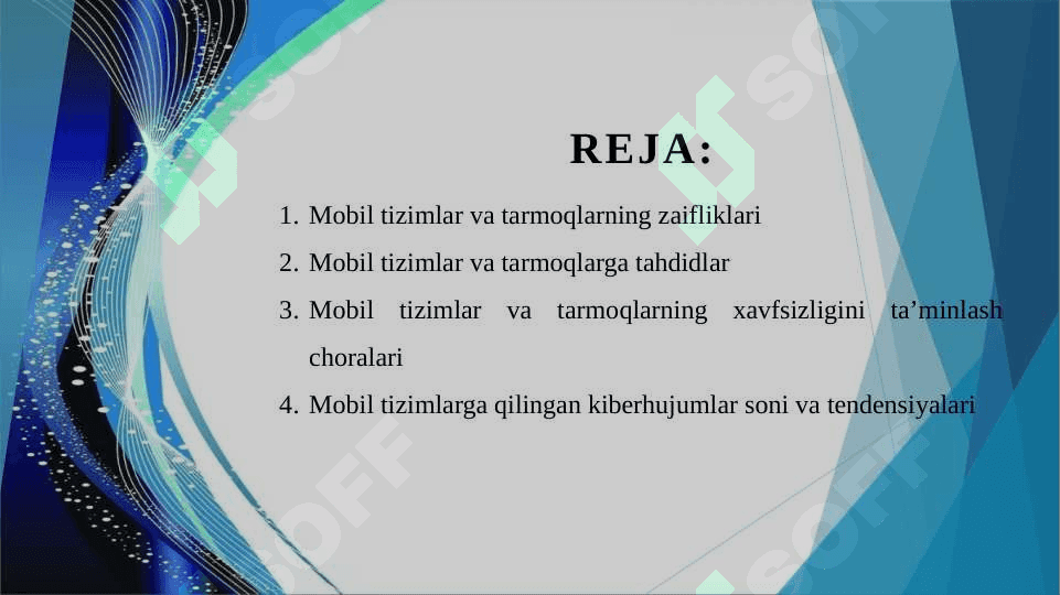 Mobil tizmlar va tarmoqlari zaiflik va tahdidlar 2