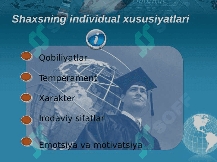 Shaxsni o‘rganishdagi ma’lumot turlari 3