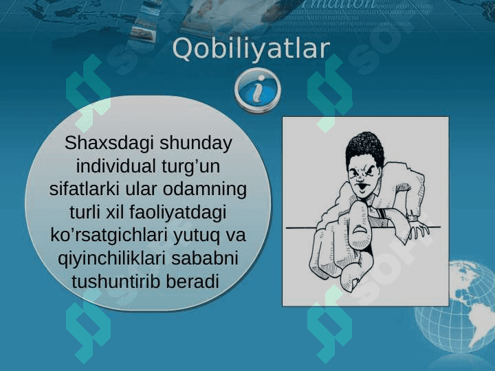 Shaxsni o‘rganishdagi ma’lumot turlari 4