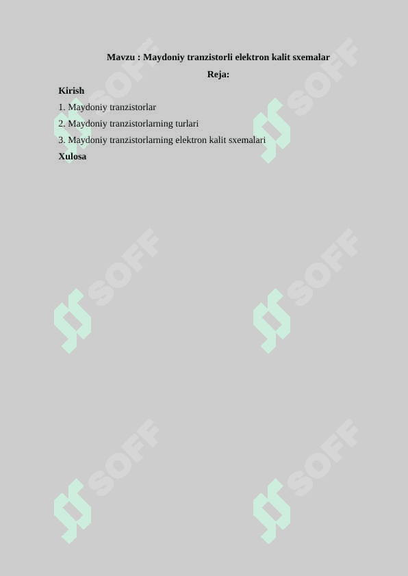 Maydoniy tranzistorli elektron kalit sxemalar.doc 2
