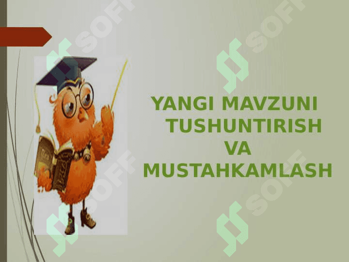 TINGLASH VA GAPIRISH MALAKASINI SHAKLLANTIRISH 7