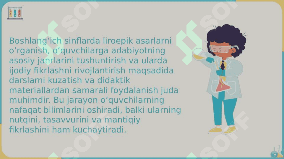 BOSHLANG‘ICH SINFDA LIROEPIK ASARLAR USTIDA ISHLASH 4