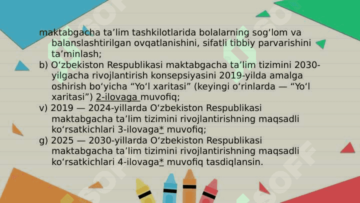 MAKTABGACHA TA'LIM TASHKILOTIDA TA'LIM - TARBIYA ISHLARI 3