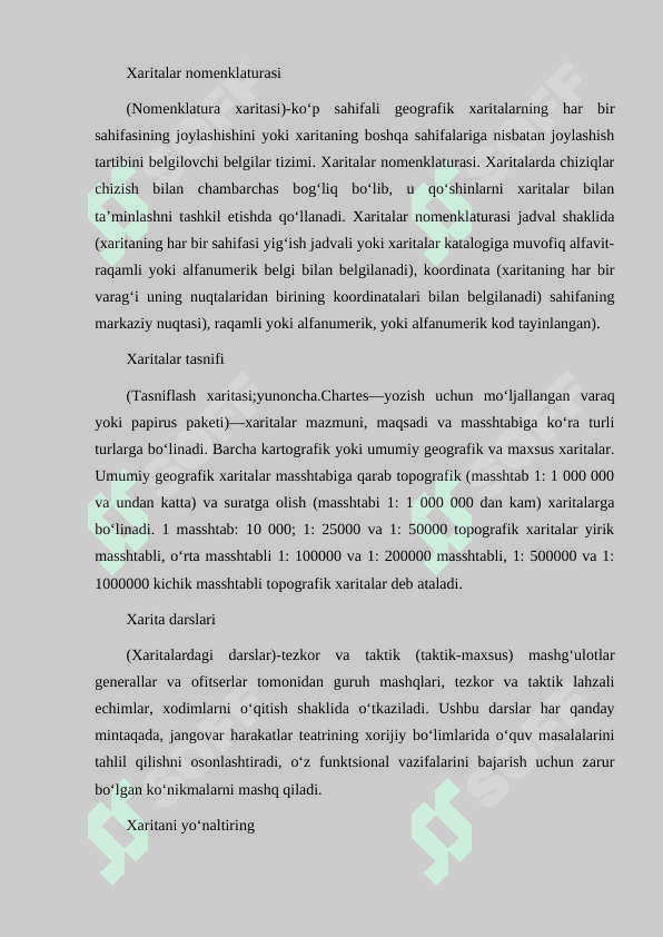 XARITA-SXEMALARDAN FOYDALANISH METODIKASI 6