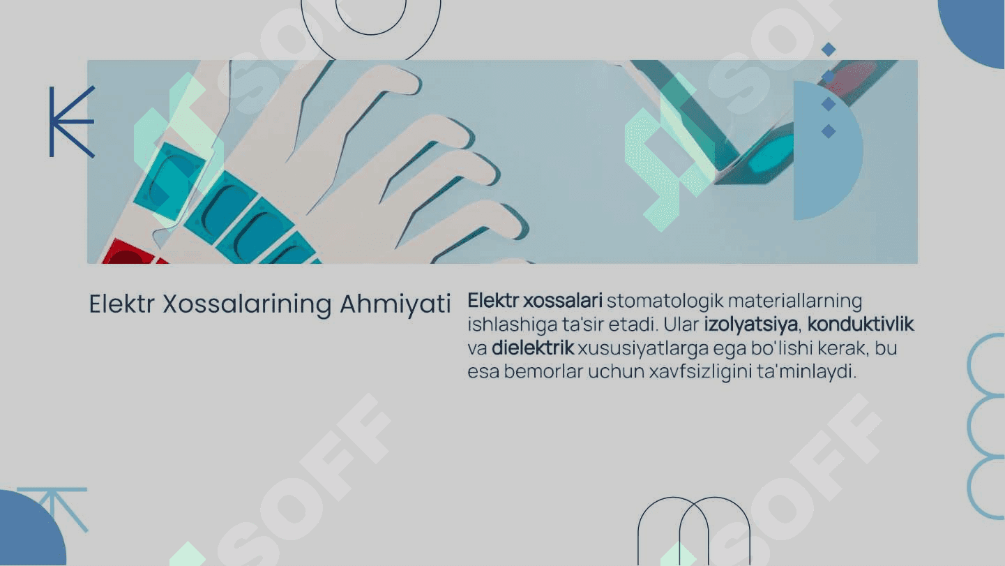 Stomatologik materiallarning elektr xossalari 4