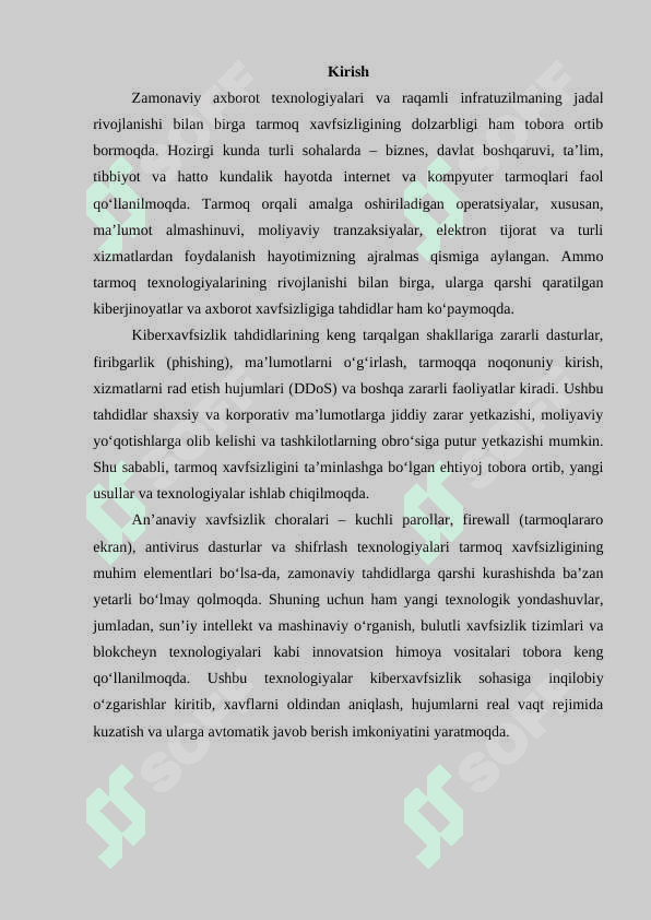 Tarmok xavfsizligini ta’minlash usullarining tahlili 3