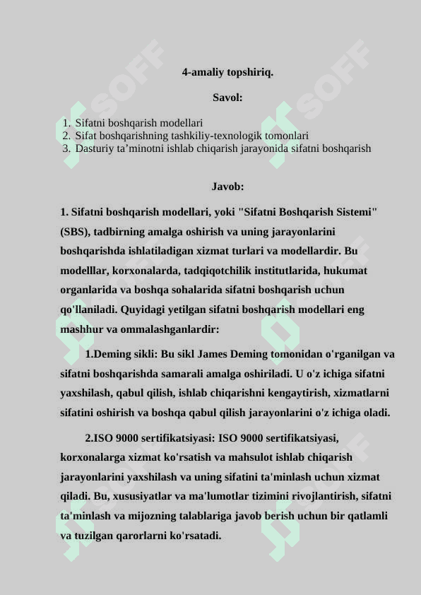 Dasturiy Taminot sifati 2