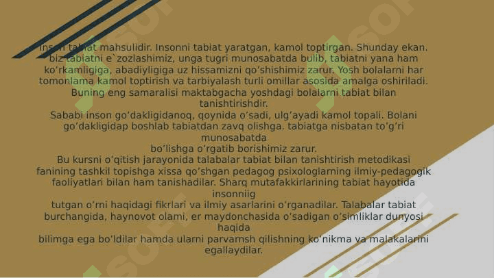 Maktabgacha ta'limda tabiat bilan tanishtirish va davlat talablari 3