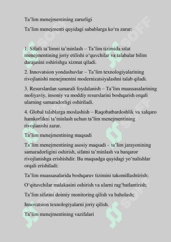 Ta'lim menejmenti ma'ruza matnlari 4