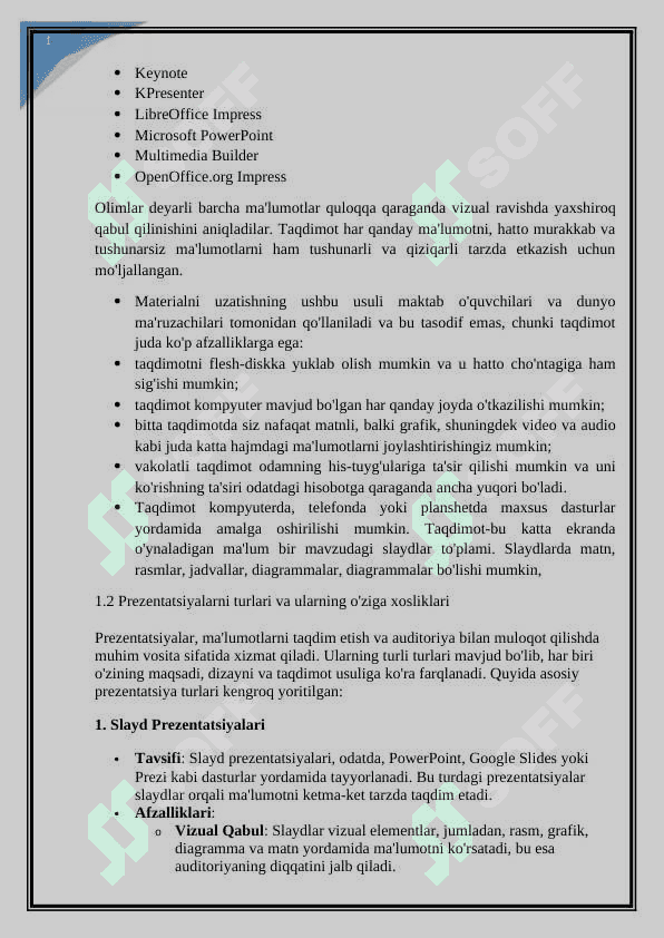 Prezentatsiyalarni turlari va shakllari 5