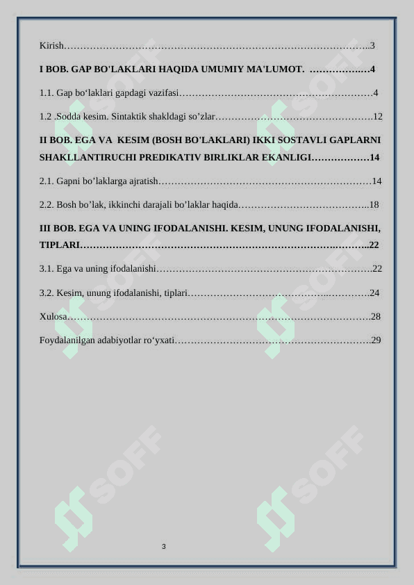 Gap bo’laklari 3