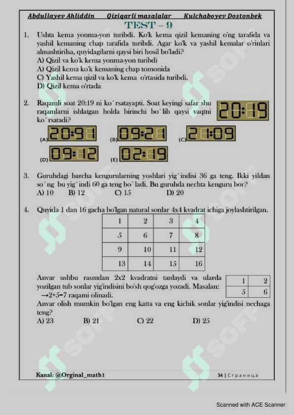 Matematika 3 qism 8