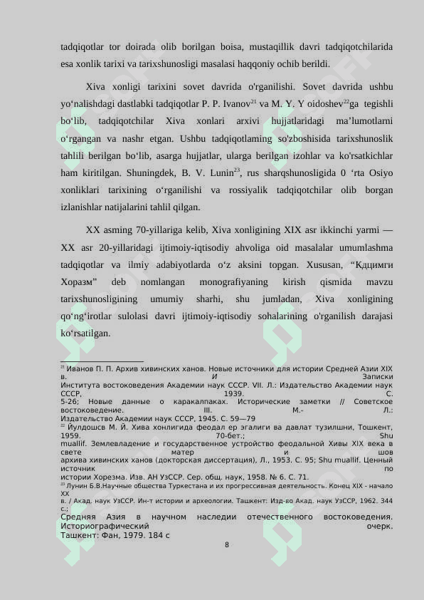 XIVA XONLIGINING ROSSIYA IMPERIYASI TOMONIDAN BOSIB OLINISHI 8