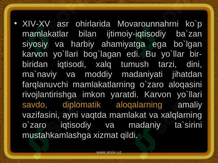 TEMUR VA TEMURIYLAR DAVRI   ME’MORCHILIK SAN’ATI 7