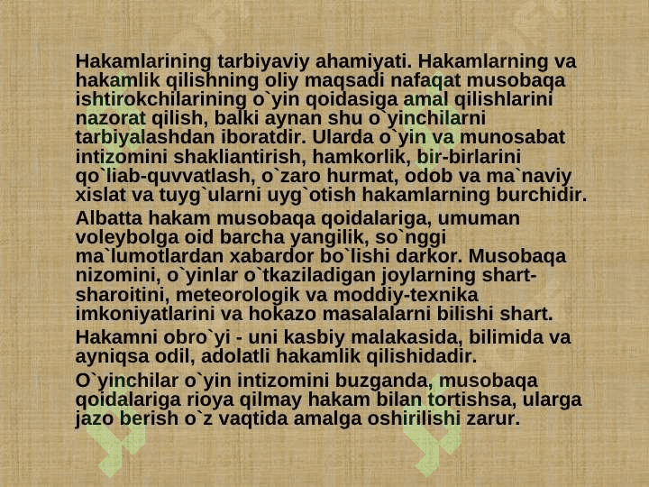 TO’G’RIDAN XUJUMKOR ZARBA BERISH 7