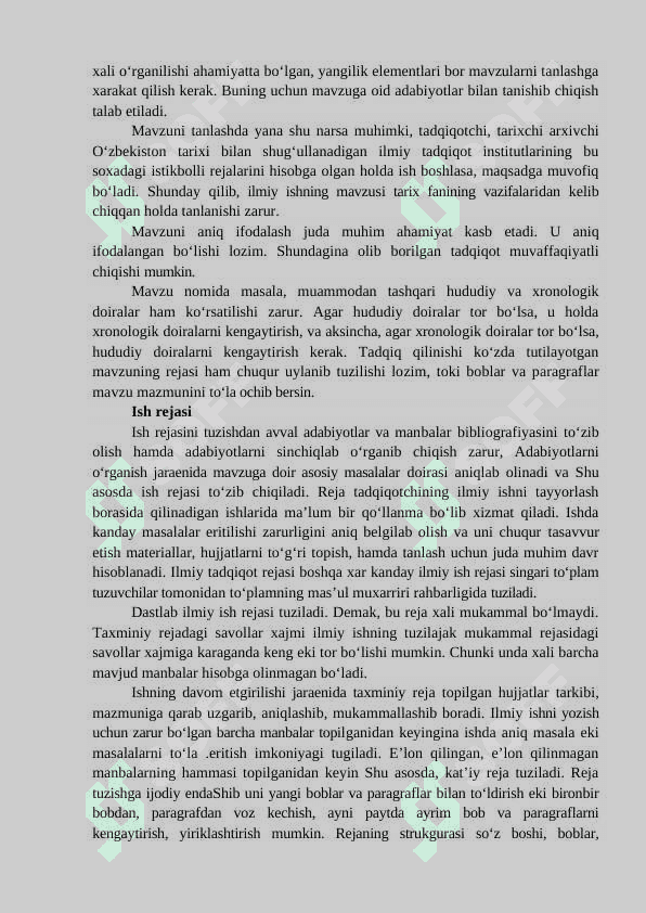 O’ZBEKISTON RESPUBLIKASI ARXIV TASHKILOTLARIDA ISH YURITISHNI TASHKIL QILISH. 2