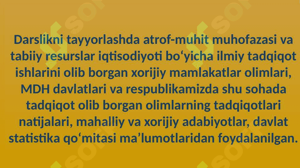 Iqlim o’zgarishi va ekologik masalalar. 8