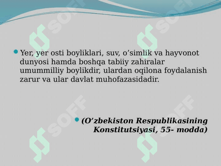 Atrof muhitni qadrlash usullari 5