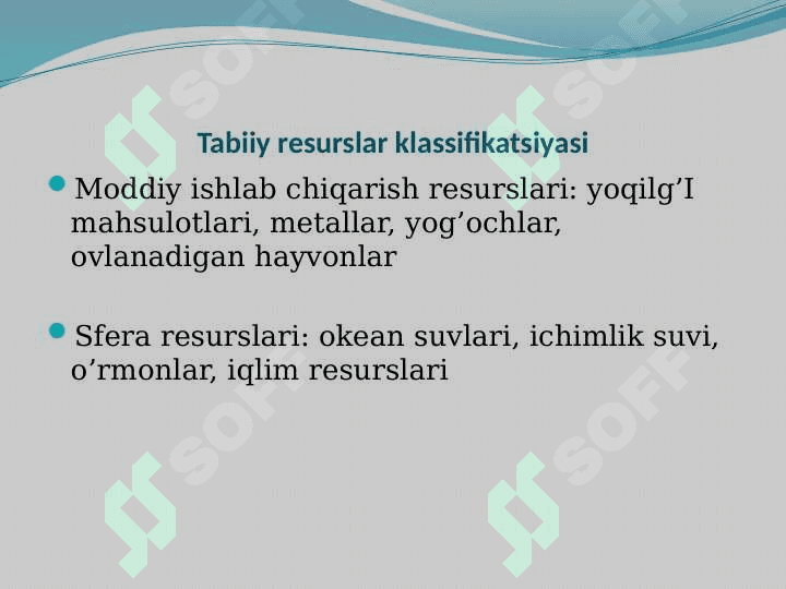 Atrof muhitni qadrlash usullari 7