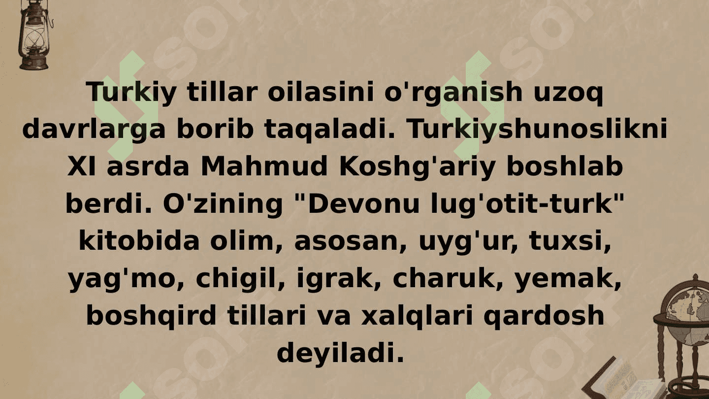 Turkiy tillar rivojlanish tarixi 4