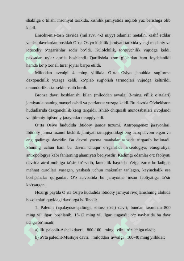 Jahon ibtidoiy jamoa tuzumi tarixi 4