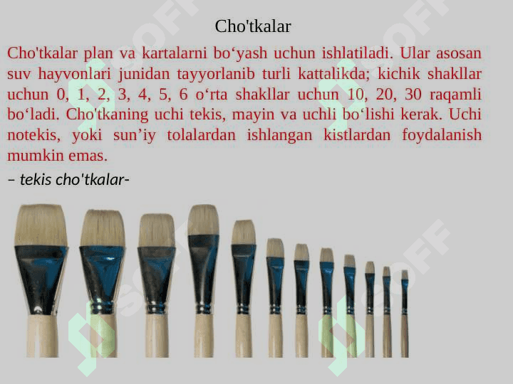 AKVAREL BO‘YOQLAR, TURLARI, KARTALARNI JIHOZLASHDA AHAMIYATI 4