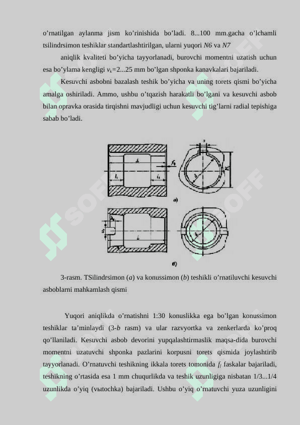 Kesuvchi asboblar haqida tushuncha 6