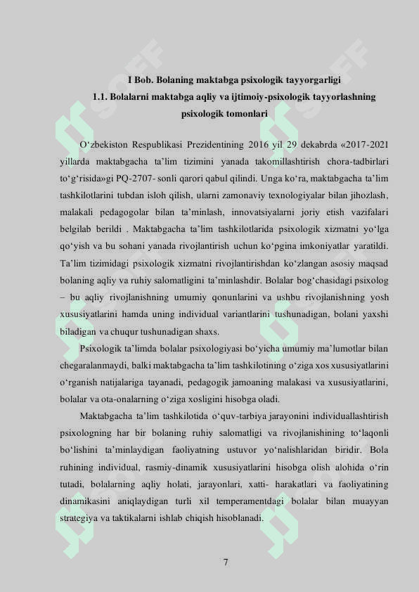 Maktabgacha ta’lim muassasasida psixolog faoliyati 6