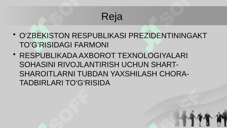 O‘zbekiston respublikasi prezidentining AKT farmoni 2