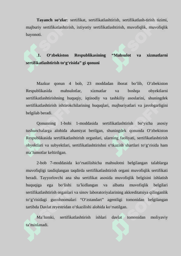 Sifat   tizimini sertifikatlashtirish 2