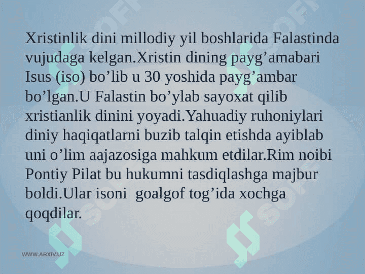 Xristian dini 2