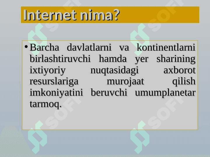 Kasb faoliyatida Internet texnologiyalarini qo‘llash 6