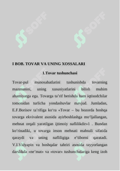 Kurs ishi tovar 2