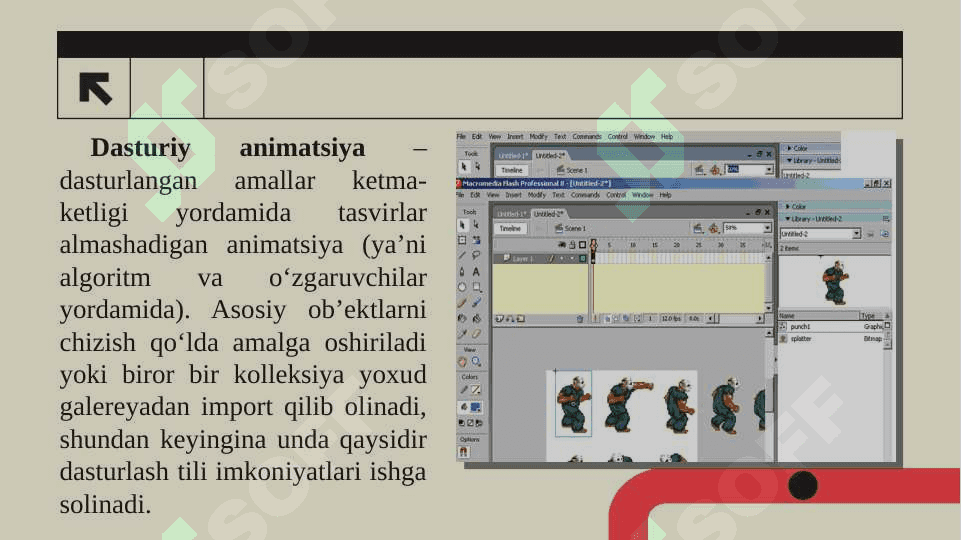 Animatsion dasturlar va ularning imkoniyatlari. 8