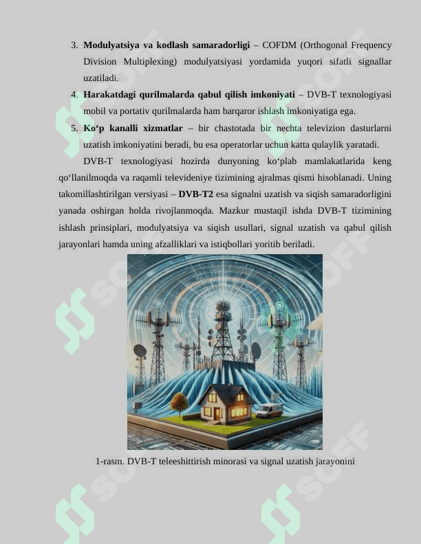 DVB – T yer usti raqamli teleeshittirish tizimi 4