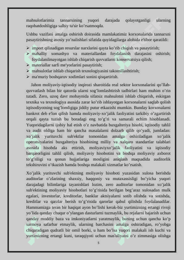 Ichki va Tashqi audit.buxgalteriya va audit. 5