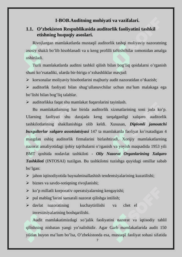 Ichki va Tashqi audit.buxgalteriya va audit. 7