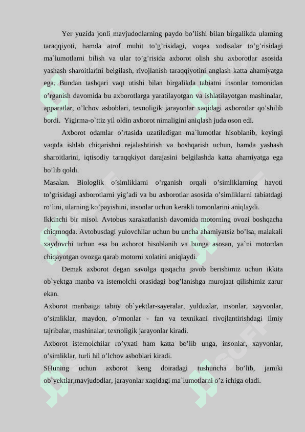 Axborot nima uning manbalari 3