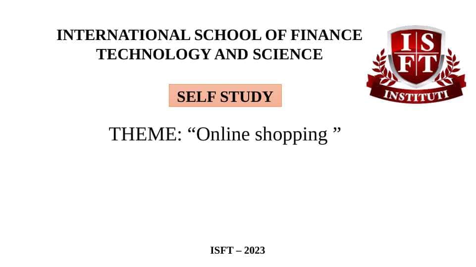 Online shopping