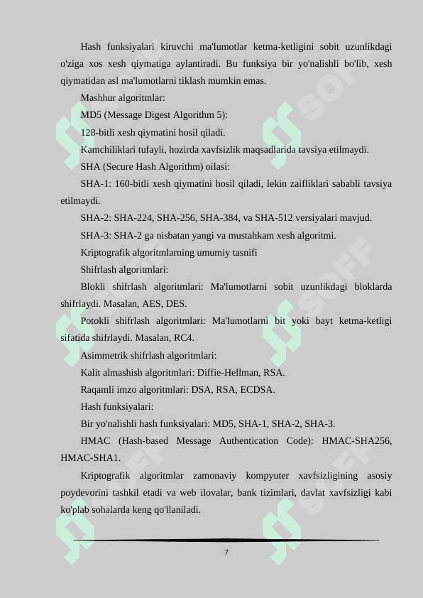 Loyiha ishi 7