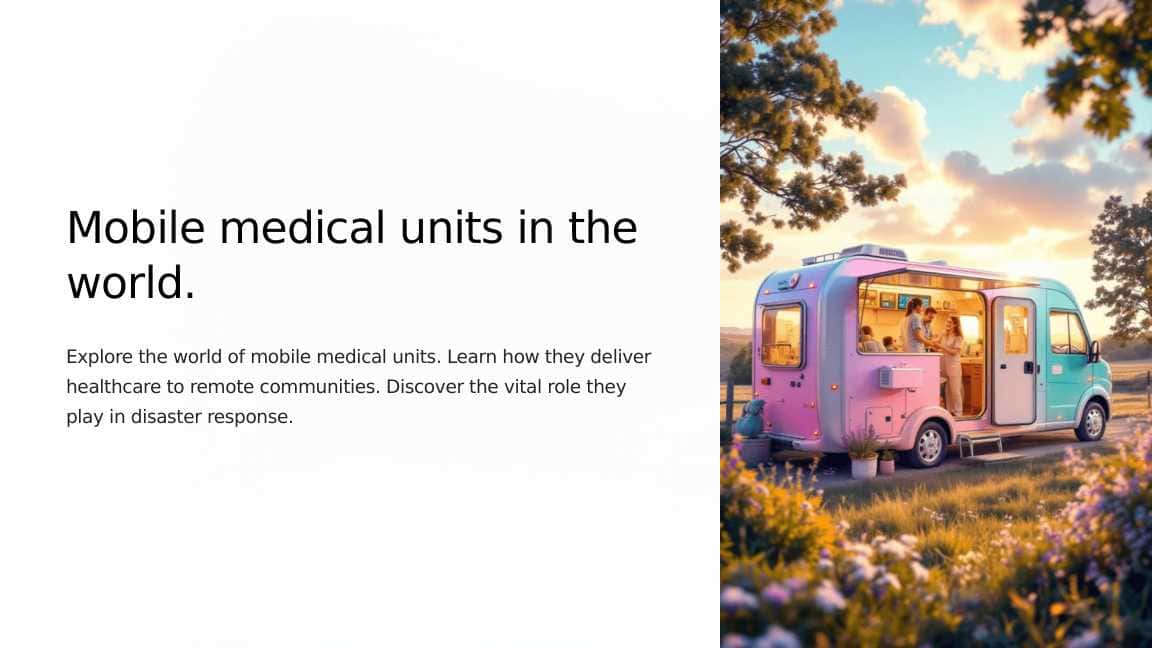 Mobile medical units in the world