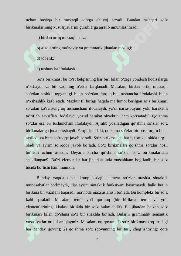 Oʻzbek tilida soʻz birikmalari haqidagi sintaktik nazariyalar. kurs ishi.docx 7